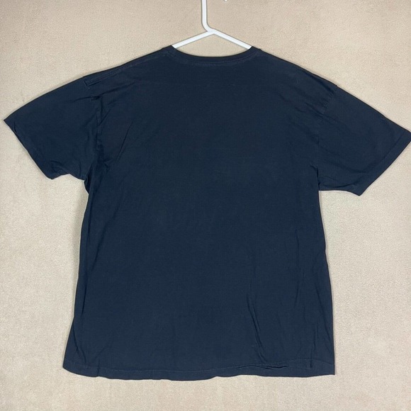 Fox T-Shirt Adult 2XL XXL Black Big Fox Crew Neck Cotton‎ Short Sleeve Mens - Picture 6 of 7